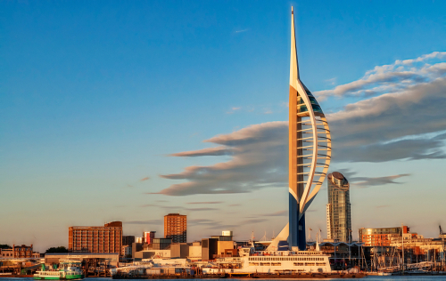 virtual office - Vibrant,Twilight,Scene,At,Portsmouth,Waterfront