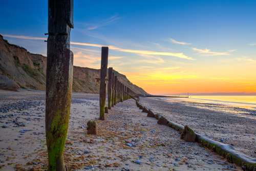 virtual office - Sheringham,Beach,And,Cliffs,At,Sunset,norfolk,england,In,Summer