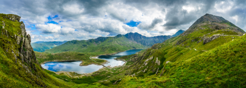 virtual office - Beautiful,Landscape,Panorama,Of,Snowdonia,National,Park,In,North,Wales.