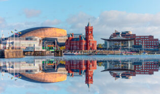 virtual office - Panoramic,View,Of,The,Cardiff,Bay,-,Cardiff,,Wales