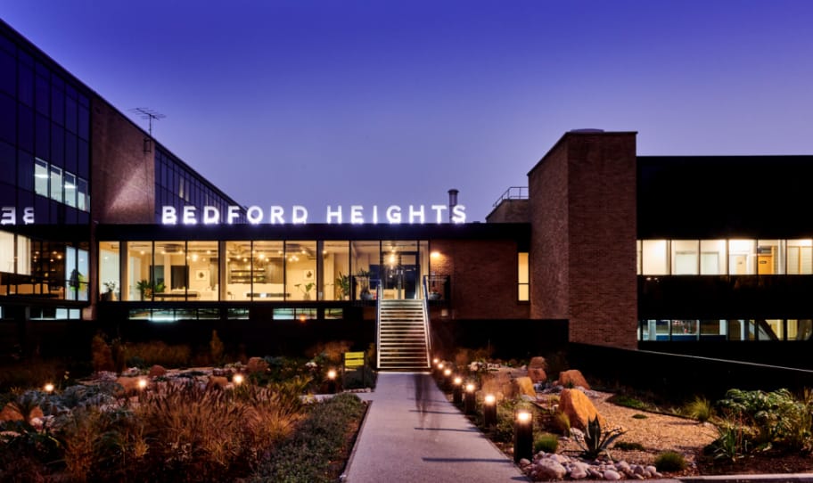 Bedford Heights Virtual Office_ExteriorNight_Virtual HQ-EEB